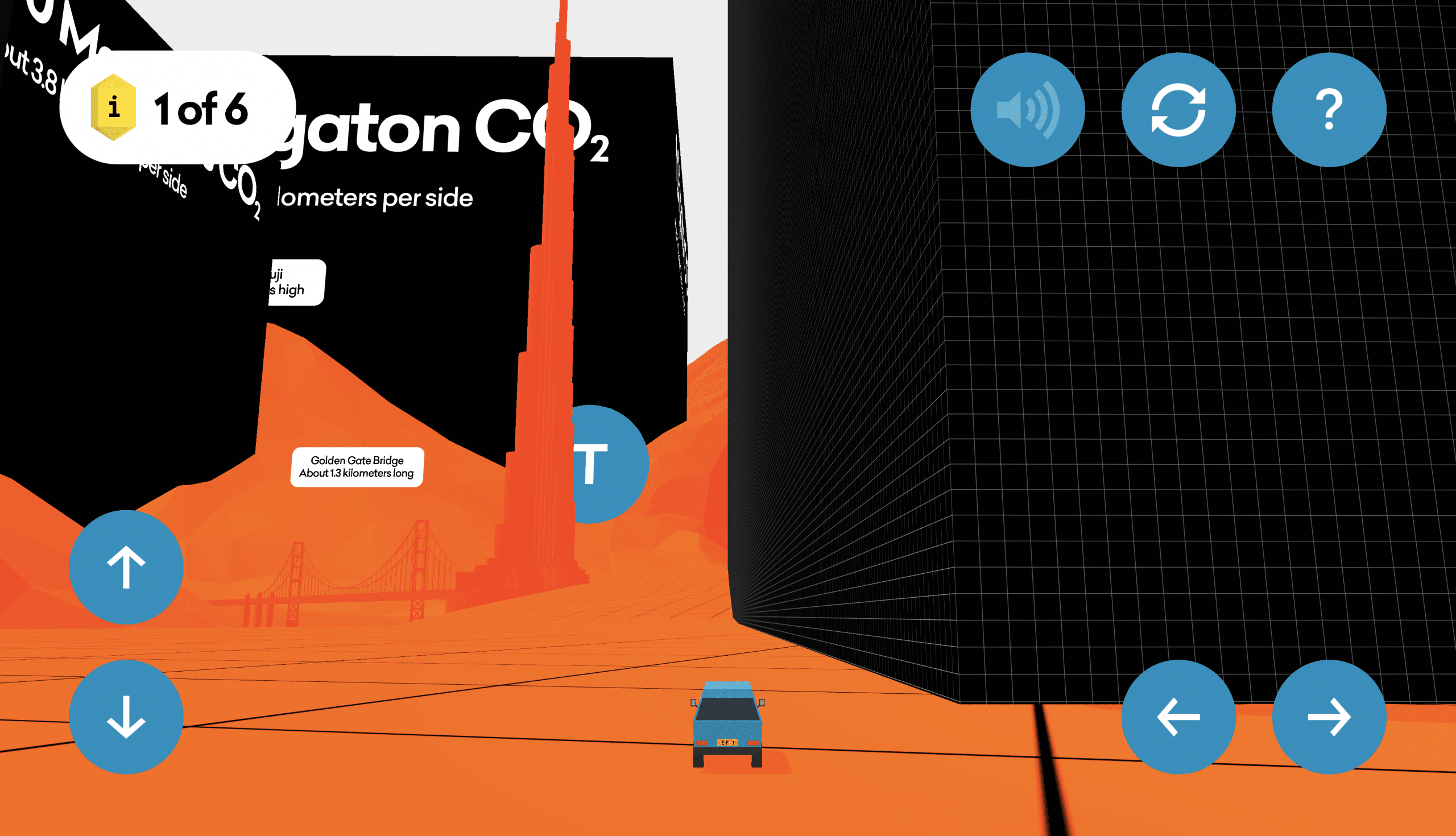 View of 1 Megaton of CO2